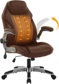 Office Desk Chair with Padded Flip-Up Arms and Air Lumbar - Ergonomic