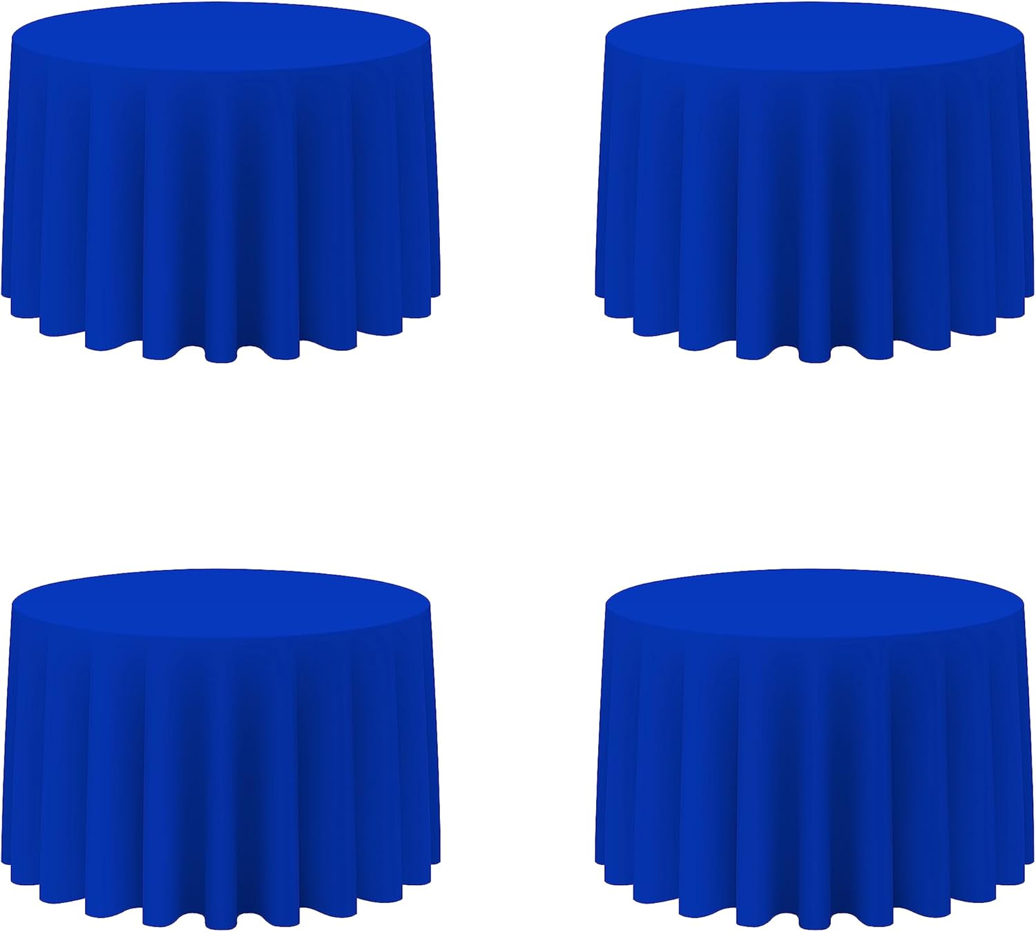 Royal Blue Round Tablecloths 108 Inch for Elegant Events