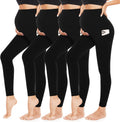 Womens Maternity Leggings with Pockets Over The Belly Butt Lift