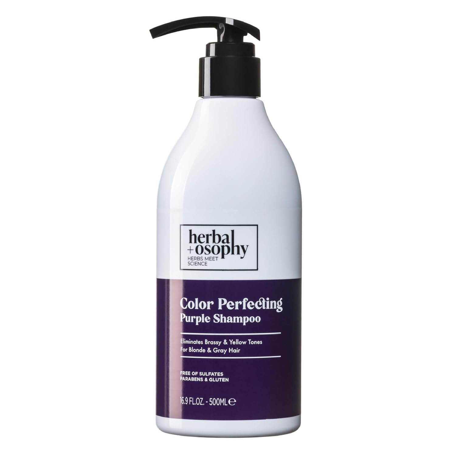 Herbalosophy Purple Toning Shampoo - Banish Brassiness!