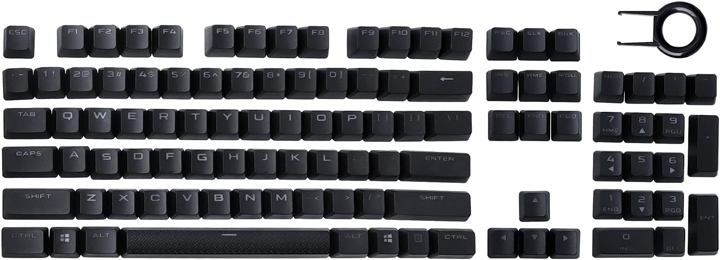 PBT Double-Shot Full Set 104 Key Keycaps for Corsair K70 RGB