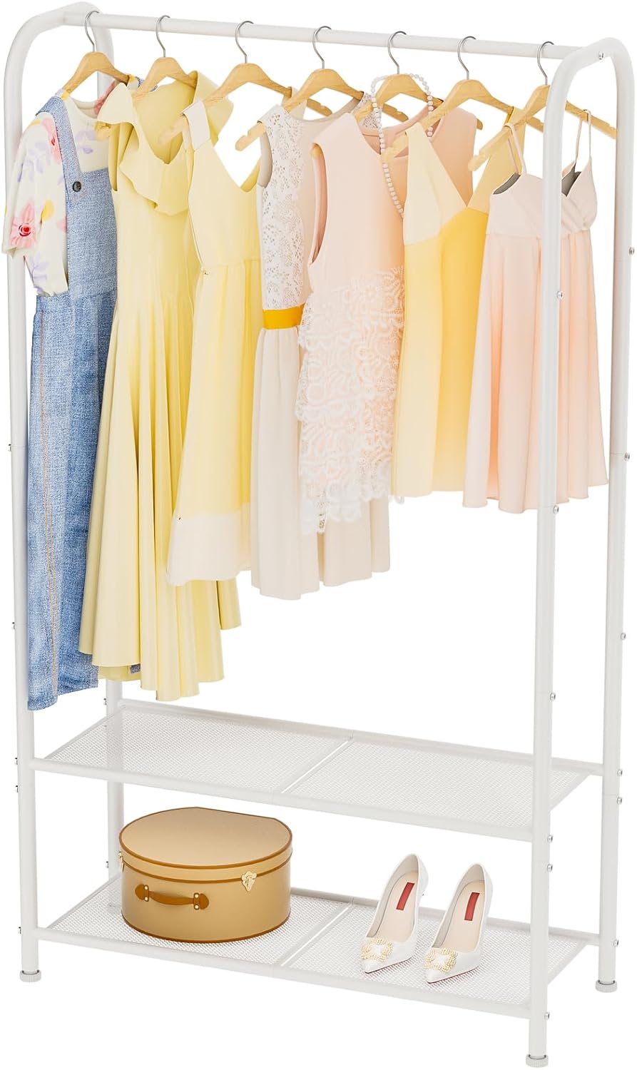 Portable Clothes Rack for Hanging Clothes and Garment Storage