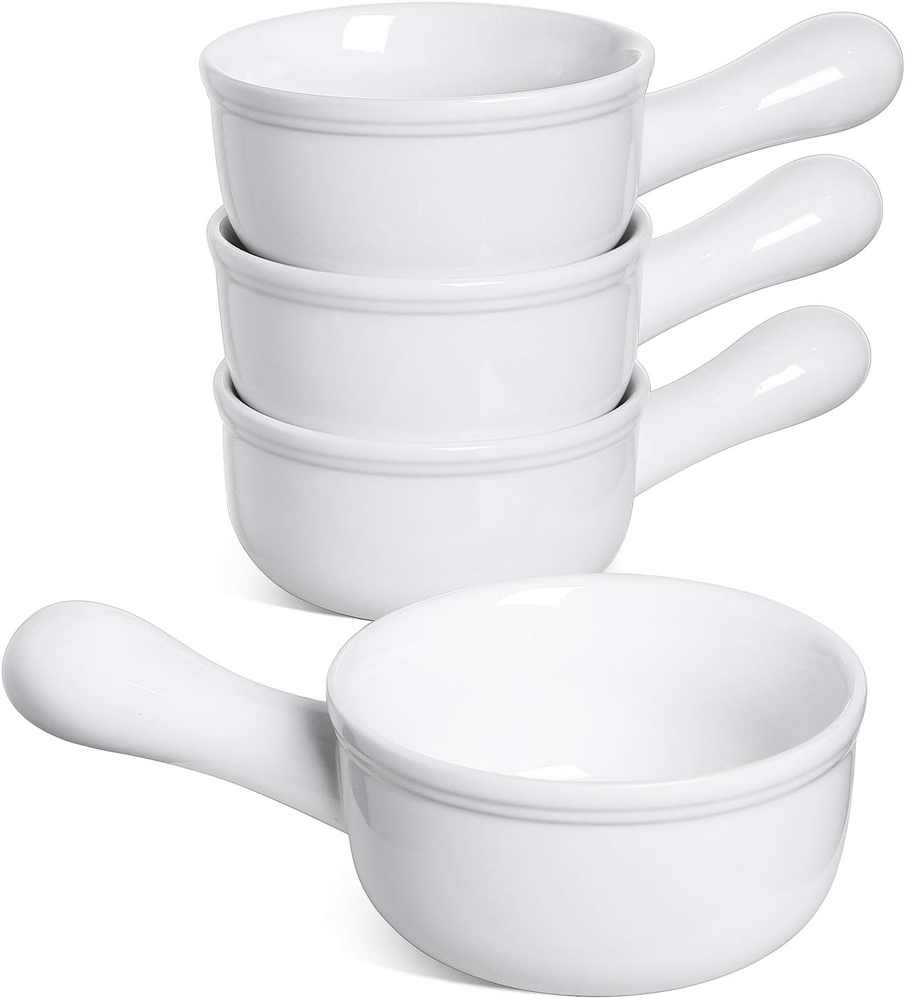 LE TAUCI Soup Bowls with Handle - Perfect for Every Meal