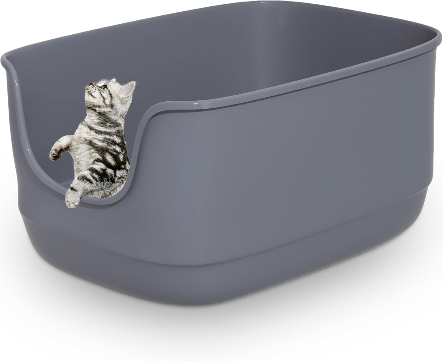 Gefryco Large Cat Litter Box with High Sides for Multiple Cats