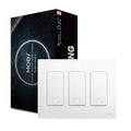 WiFi Smart Light Switch 3 Gang - Star Ring Design, App & Voice Control