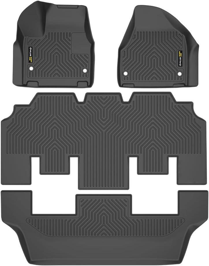 G-PLUS TPE Floor Mats Cargo Liners for Chrysler Pacifica
