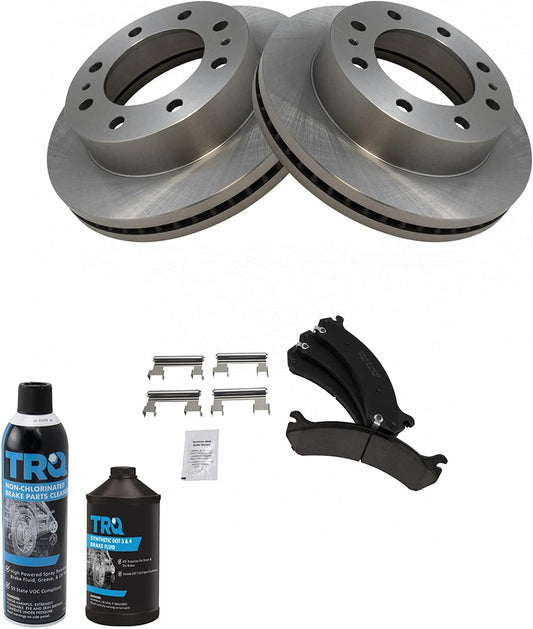 TRQ Front Brake Pad & Rotor Kit for Cadillac & Chevrolet Vehicles
