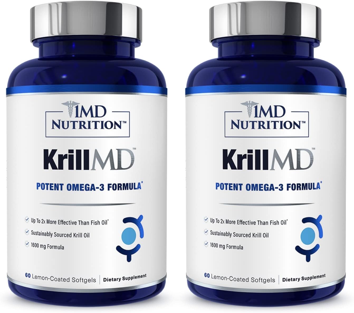 KrillMD Antarctic Krill Oil Omega 3 Supplement for Health