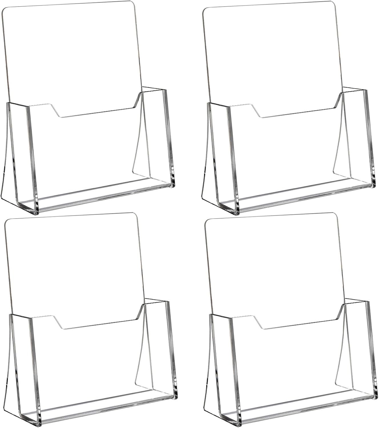 Acrylic Brochure Holder 8.5 x 11 for Clear Display and Organization