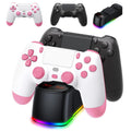 PS4 Controller 2 Pack with Charger Dock - Dual USB Charging