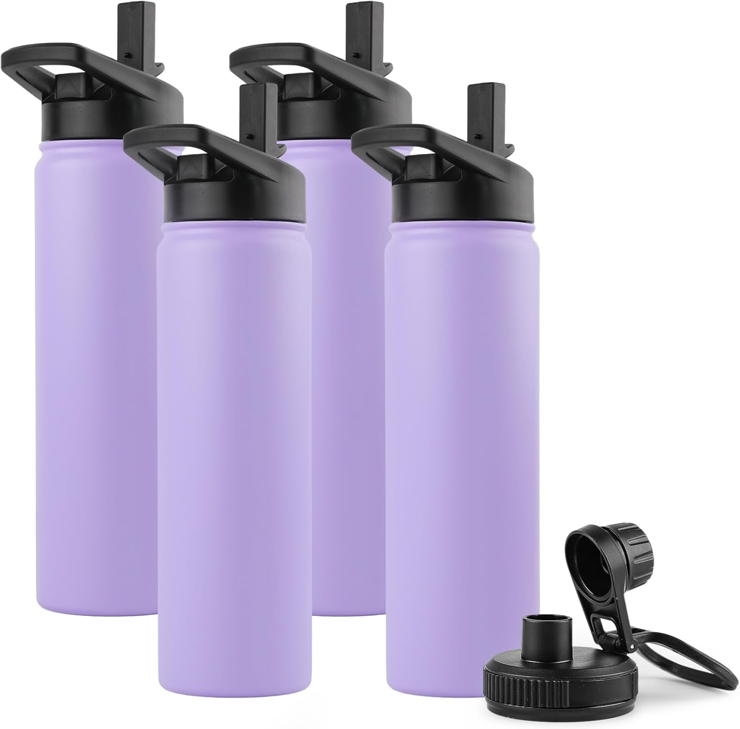 DOMICARE Insulated Water Bottle - 22 oz Stainless Steel Travel Bottle