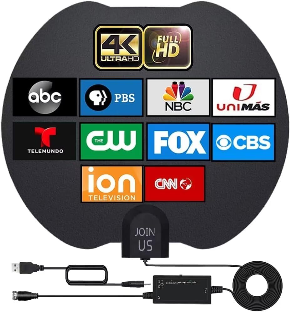 HD TV Antenna - Enjoy Crystal Clear Local Channels! 
