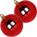 Extra Large Outdoor Christmas Ornaments 12in Red - Oversized