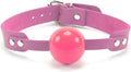 Aurora Silicone Mouth Ball with Genuine Leather Lambskin Strap