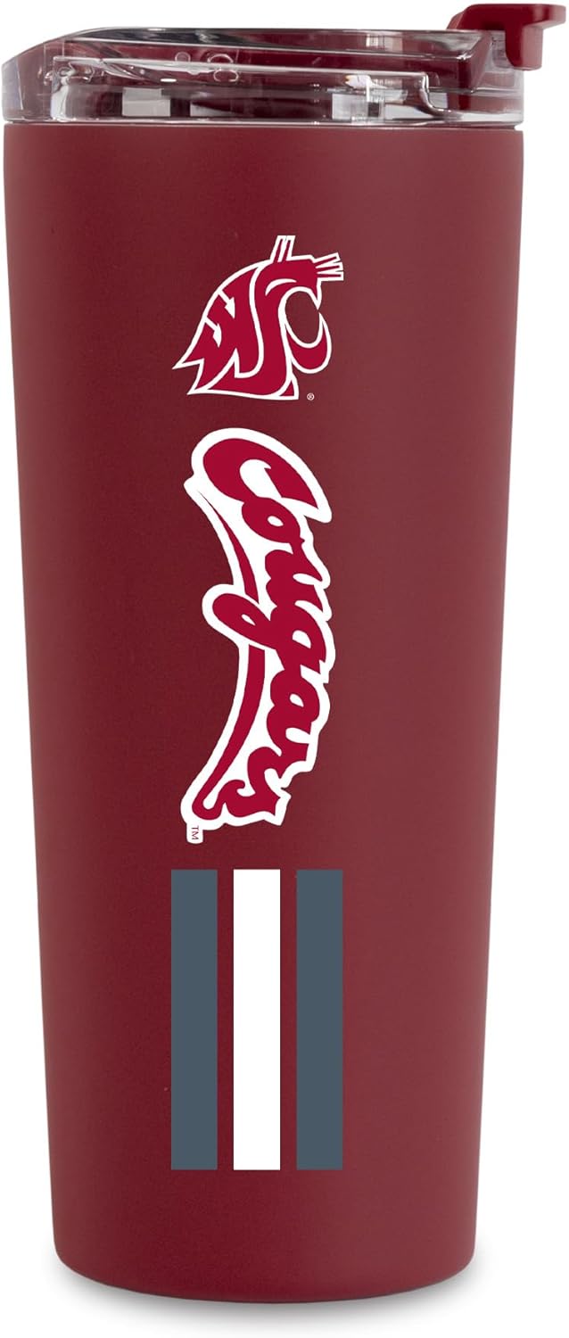 NCAA 24oz Stainless Steel Tumbler with Dual Functioning Lid