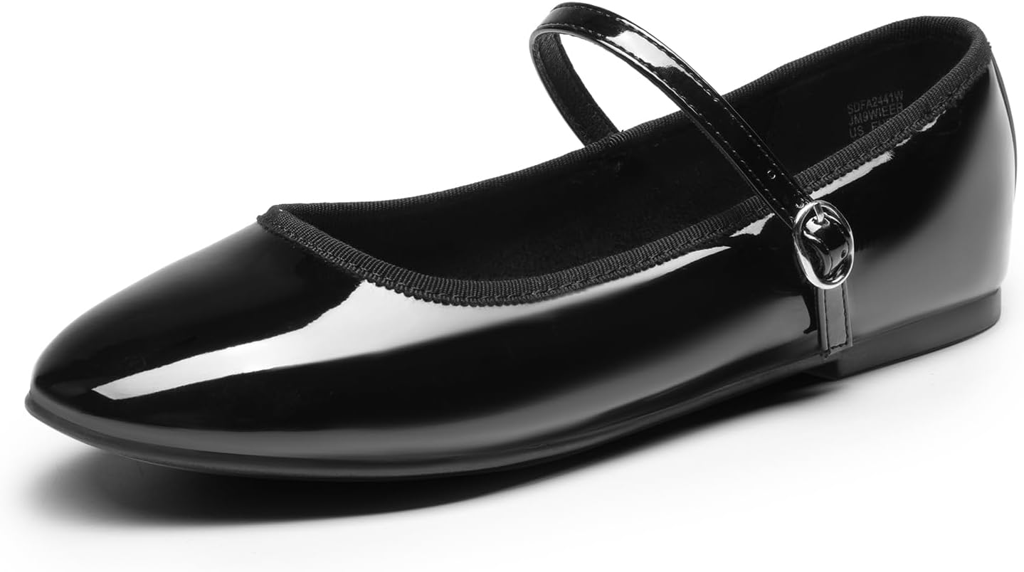 DREAM PAIRS Women's Ballet Flats Mary Jane Shoes for Comfort