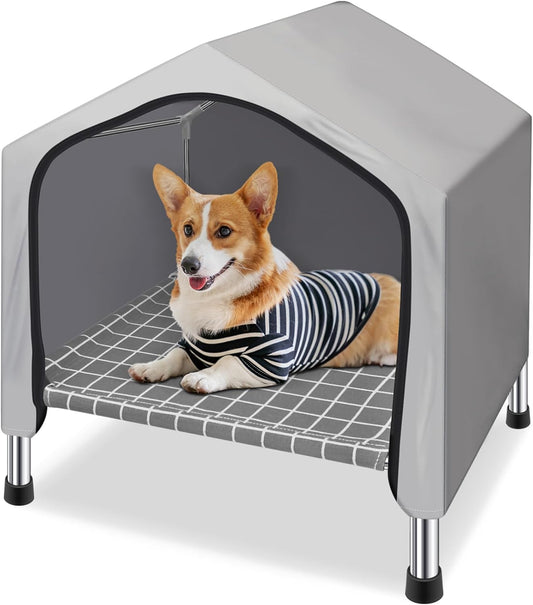 Dopliv Indoor Pet Shelter - 2-in-1 Elevated Tent