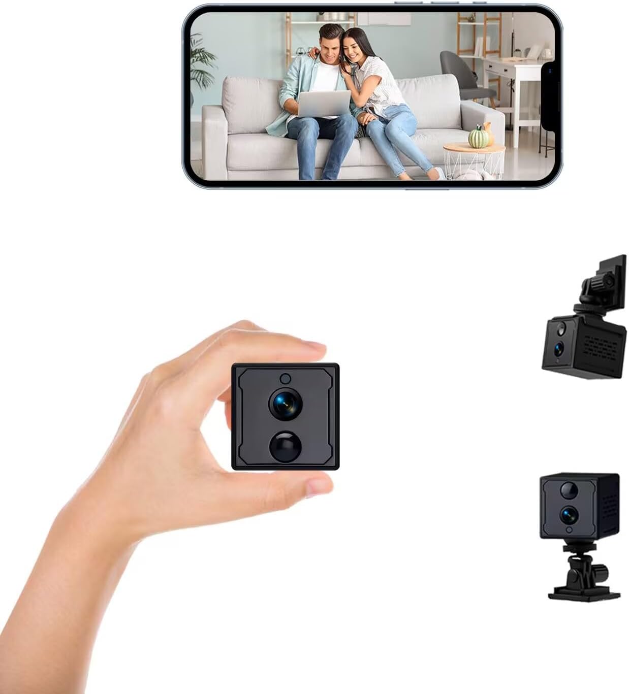 2K Wireless Mini Spy Camera with AI Human Detection