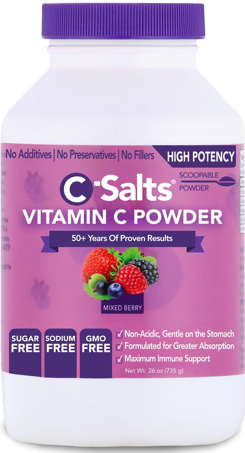 C-Salts Vitamin C Powder for Immune Support - 100% Pure
