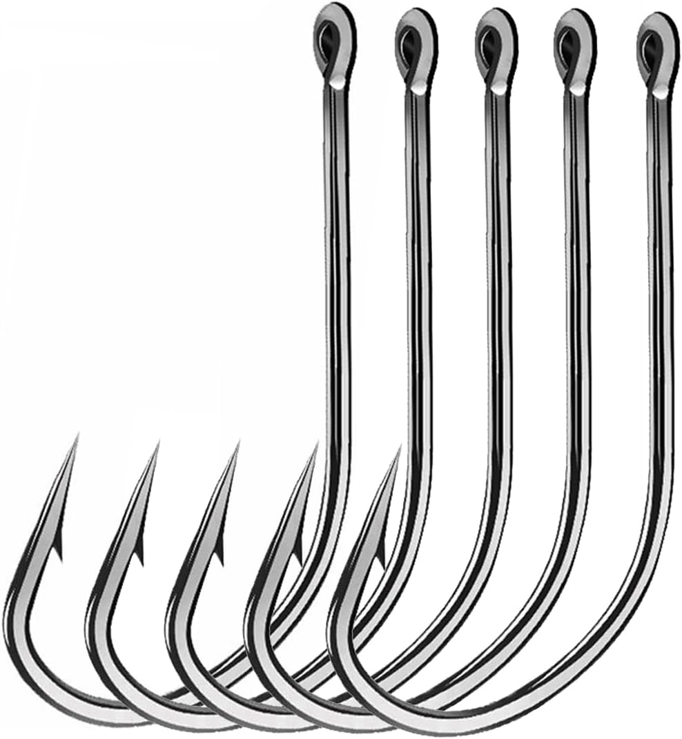 Premium AMHDV Long Shank Fishing Hooks - 200pcs