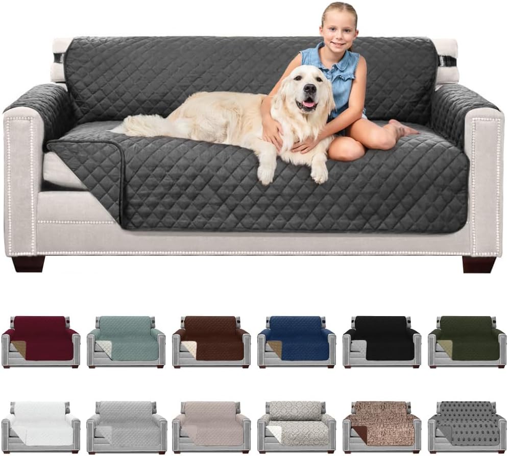 Sofa Shield Couch Slip Cover for Pets and Kids, 70 inch Seat