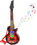 Kids Guitar Toddler Toys 4-String Light Up Musical Guitar for Ages 3-5