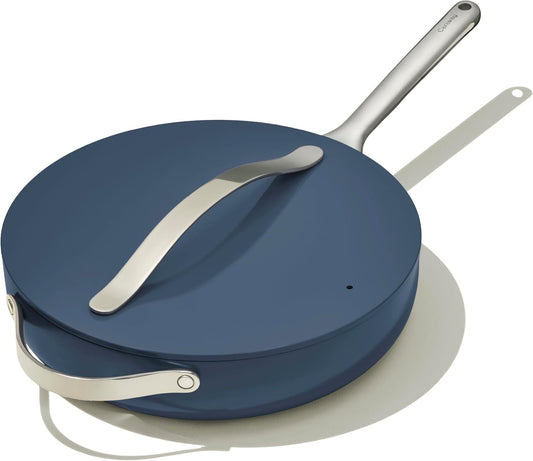 Caraway Nonstick Ceramic Saute Pan - 4.5 qt, 11.8 in, Navy