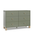 Storkcraft California 6-Drawer Double Dresser (Olive Driftwood)