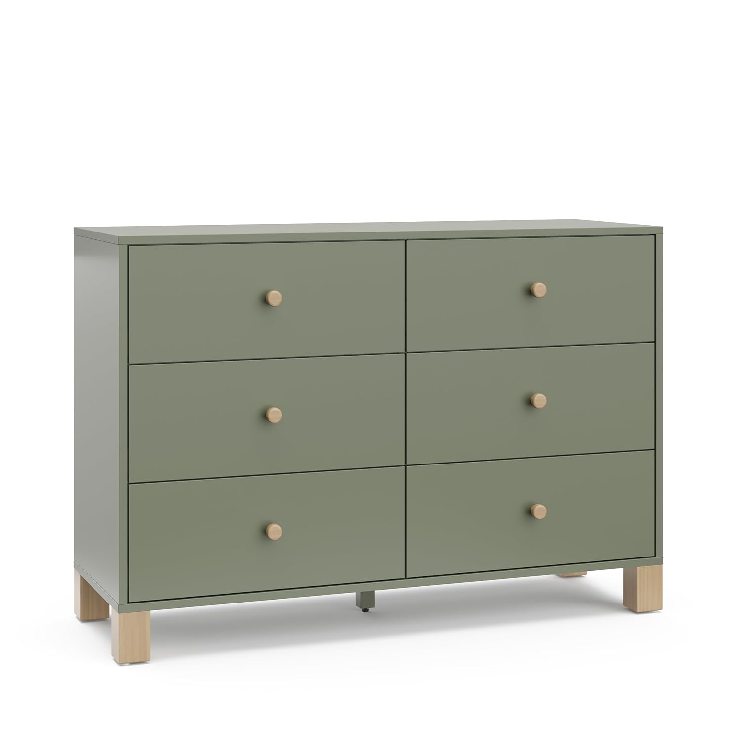 Storkcraft California 6-Drawer Double Dresser for Kids Rooms