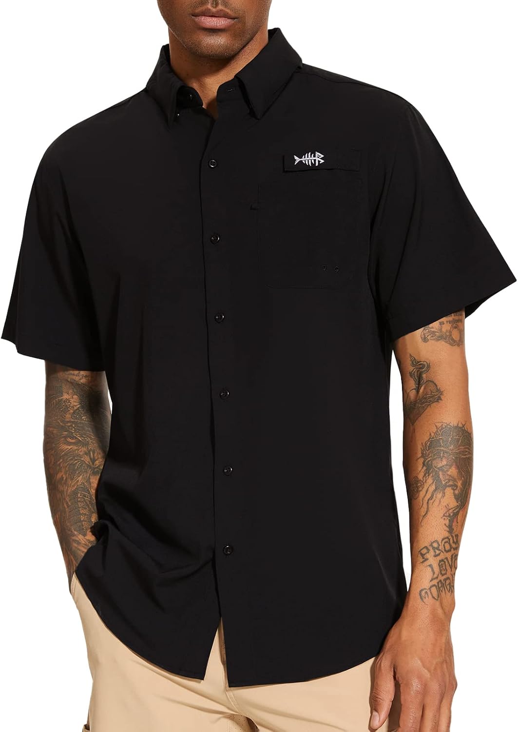 BASSDASH Men's UPF 50+ Fishing Shirt - Stay Cool Outdoors