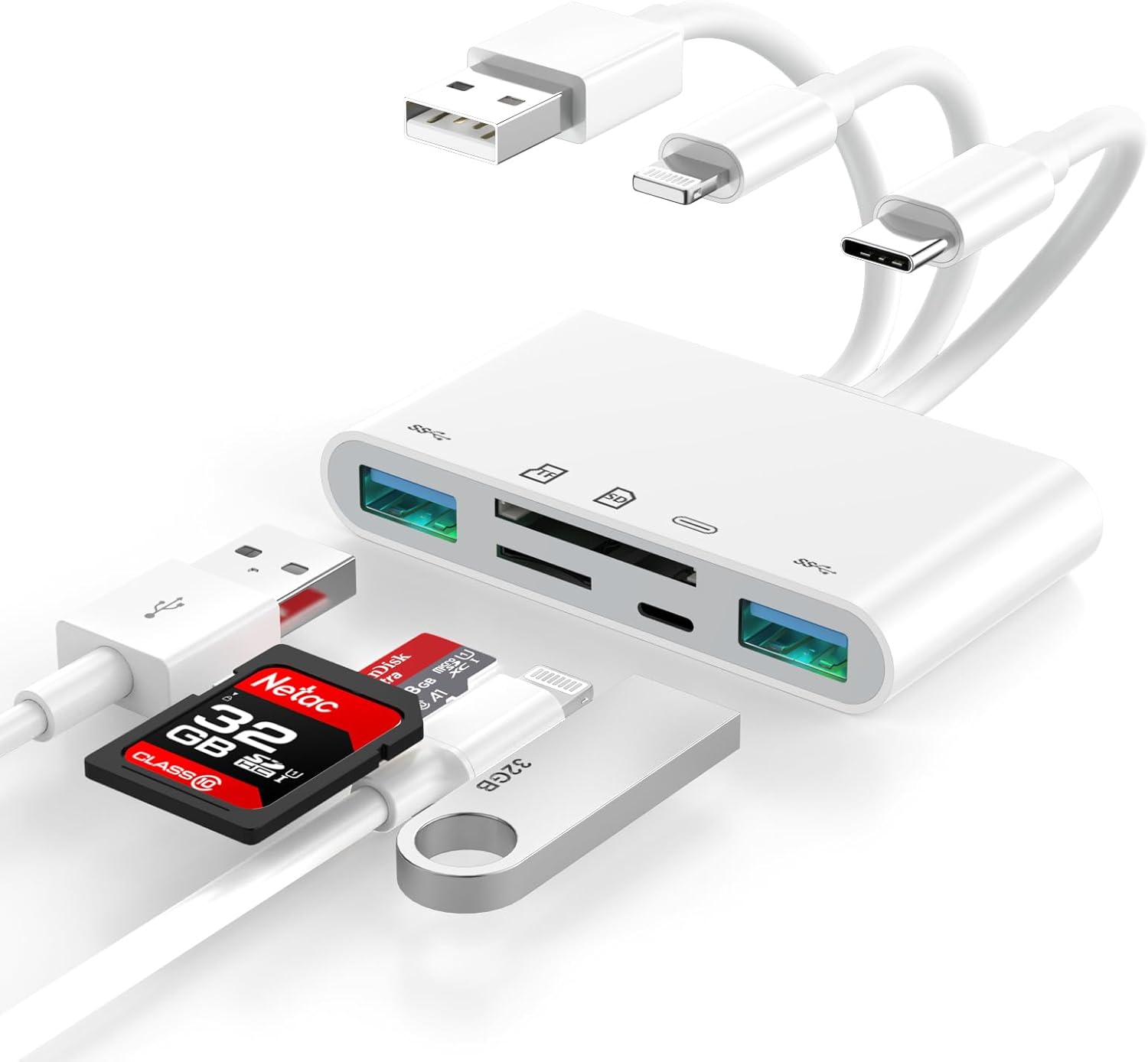 Apple MFi Certified SD Card Reader - Multi-Device Compatibility