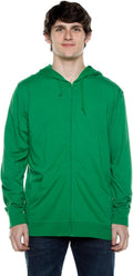 Cottonhood Lightweight Jersey Zip Hoodie for Men - Soft Layering
