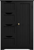 Wooden Bathroom Storage Cabinet with 4 Drawers and Cupboard - Space