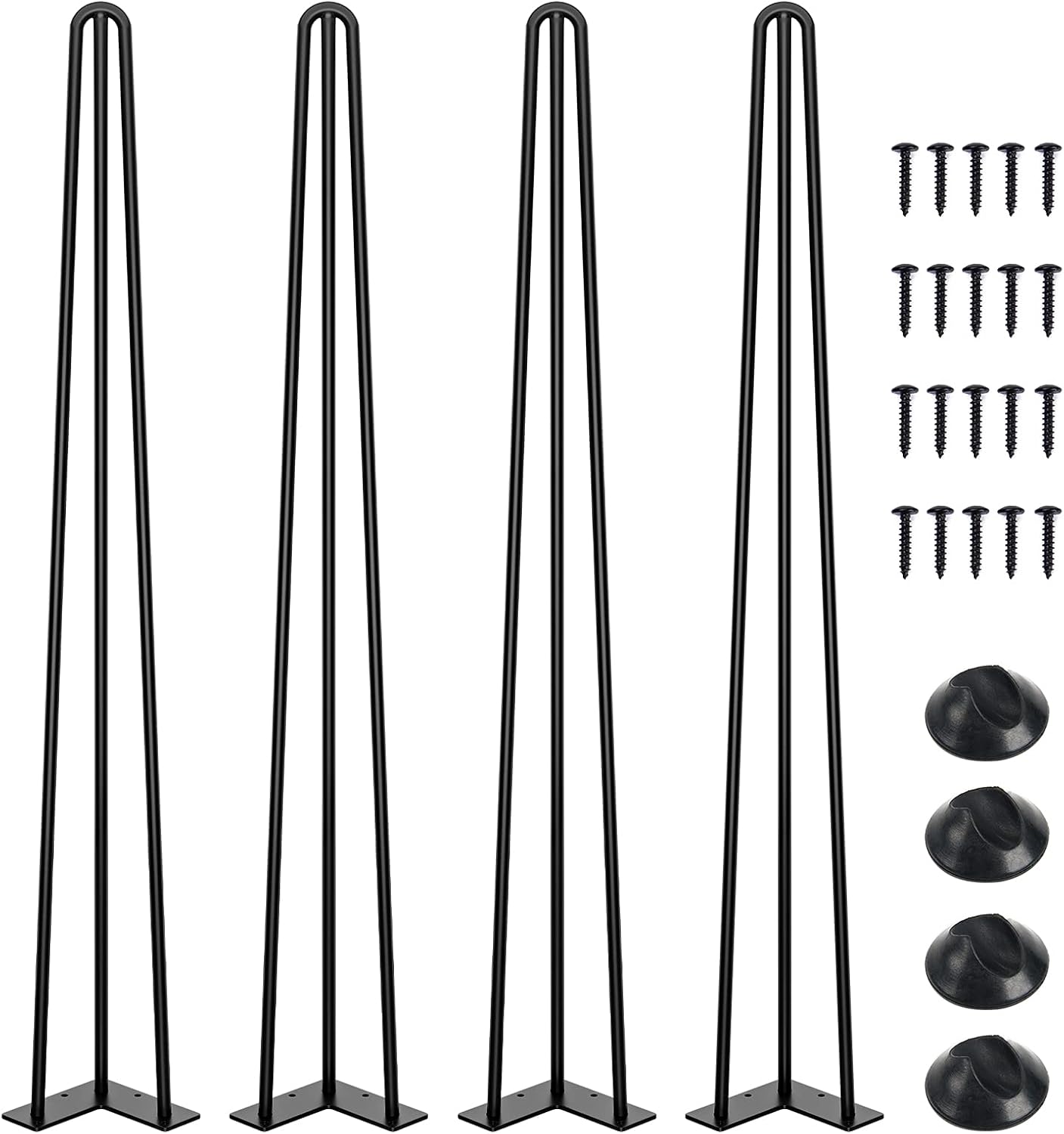 SMARTSTANDARD 36 Inch Hairpin Table Legs for Stylish Furniture
