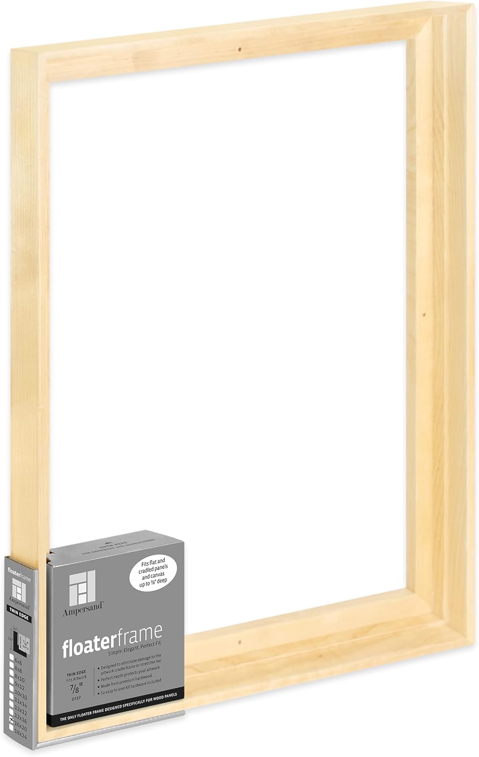 Ampersand Art Supply Floaterframe for 16x20 Canvas Artwork