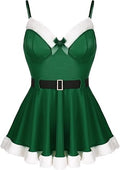 RSLOVE Christmas Lingerie for Women - Sexy Santa Babydoll Set