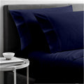 Short Queen RV Sheets Navy Blue - 100% Egyptian Cotton