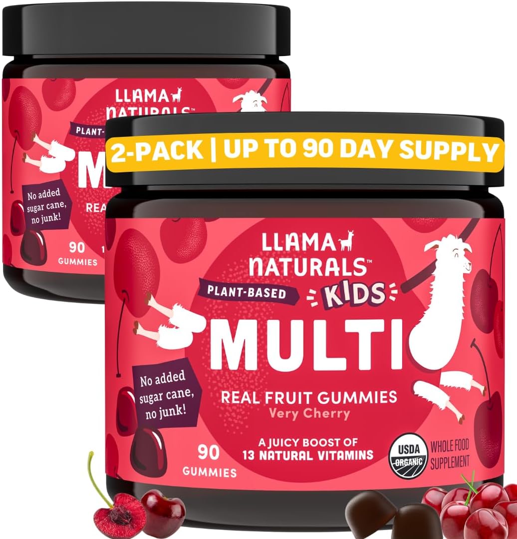 Llama Naturals Kids Multivitamin Gummies for Healthy Growth