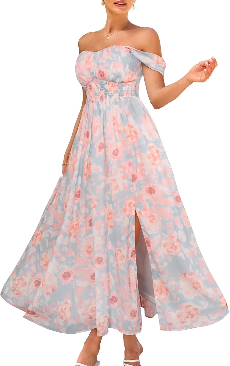 GRACE KARIN Women's Summer Floral Print Maxi Dress for All Occasions