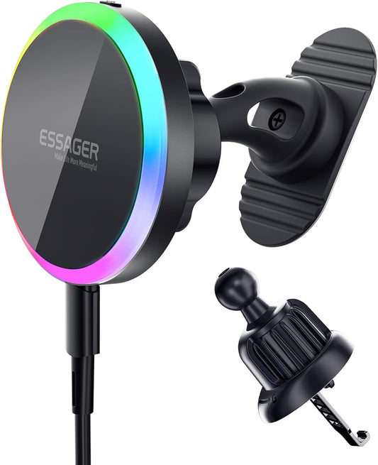 Essager 15W Magsafe Car Charger: Fast Wireless Charging