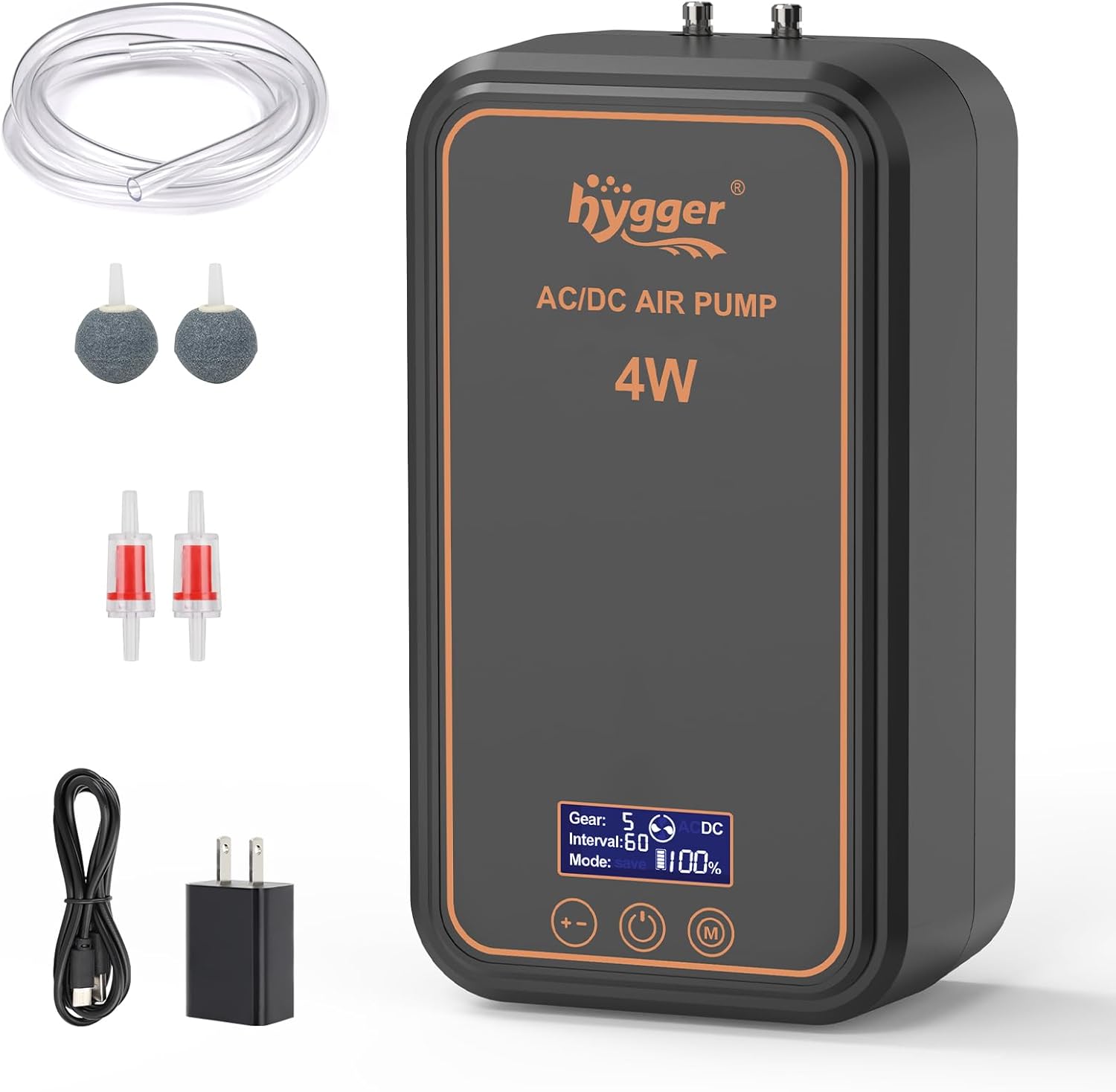 Rechargeable Aquarium Air Pump for Fish Tank up to 200 Gallons