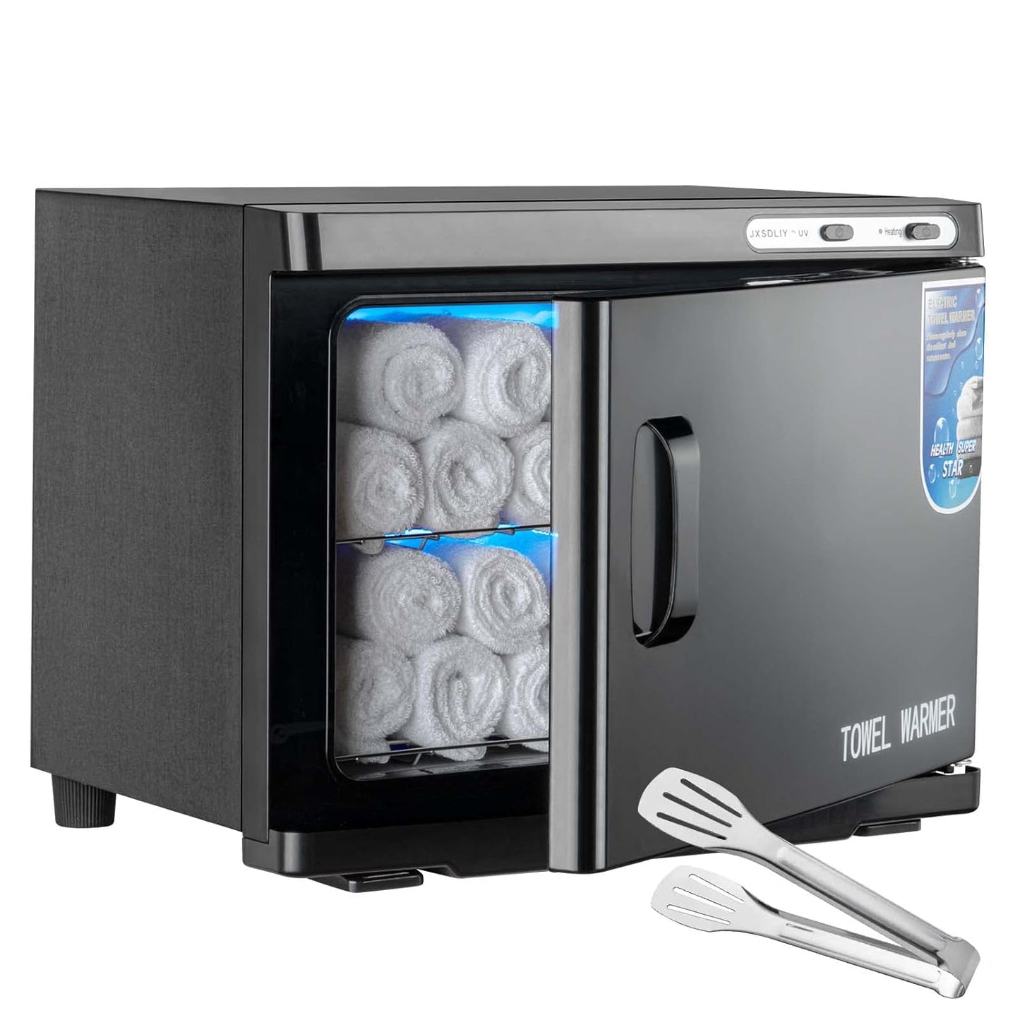 Hot Towel Warmer Cabinet with LED Light for Spa and Home Use