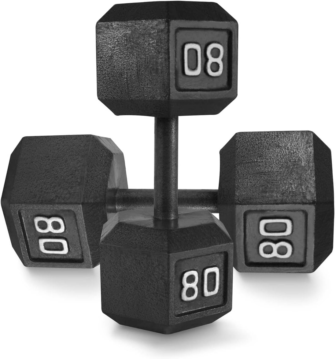 Cast Iron Hexagon Dumbbells for Strength Training and Fitness