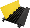 Cable Ramp 5 Channel 36in x 19in Rubber Cable Protector - Heavy Duty