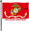 Durable 4x6 US Marine Corps Flag for Outdoor Use - Heavy Duty