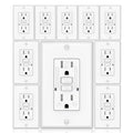 GFCI Outlet Weather & Tamper Resistant GFI Receptacle - 15A Pack