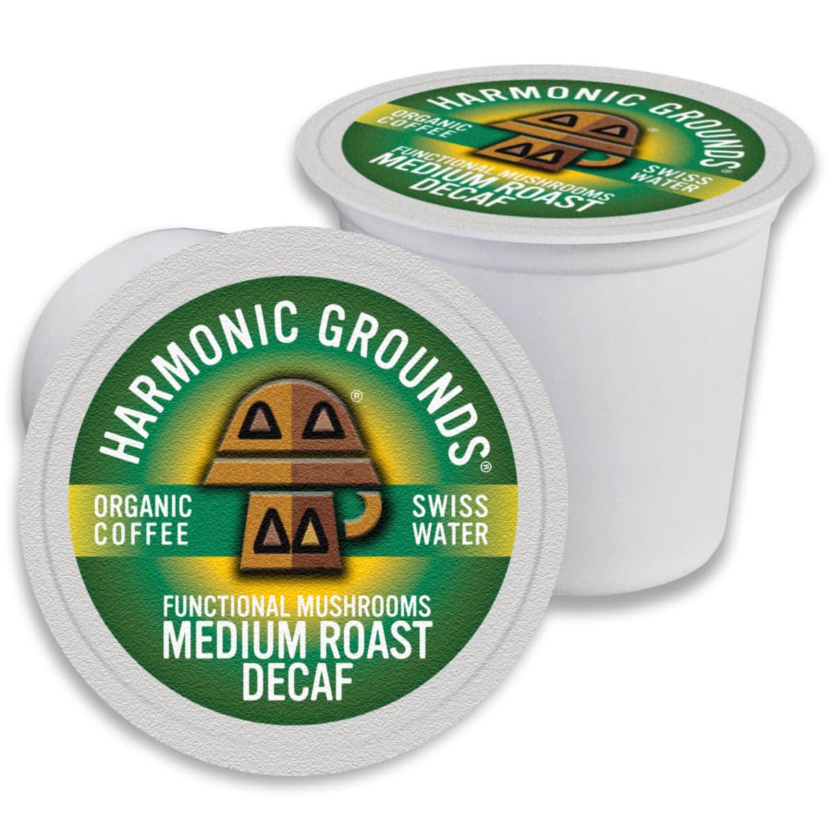 Organic Decaf Mushroom Coffee Pods with Lion's Mane & More