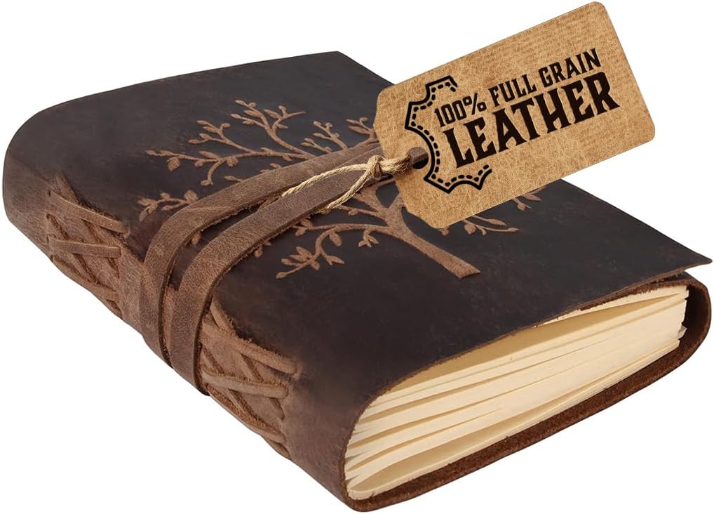 Premium Tree of Life Leather Journal - Inspiring Gift!