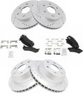 Front and Rear Brake Pad & Rotor Kit for 2002 Chevrolet Silverado 1500