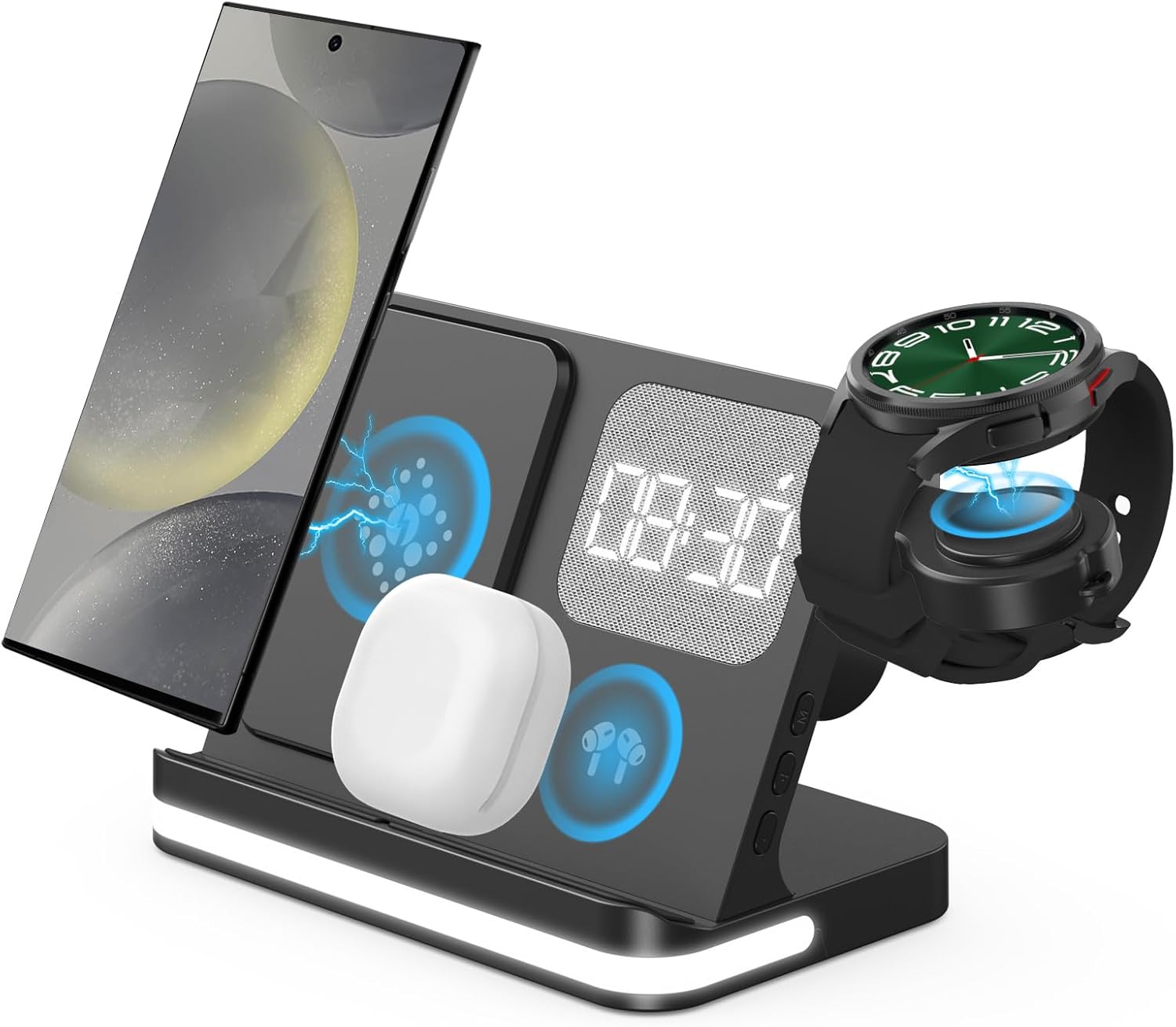 4-in-1 Wireless Charger: Charge Multiple Devices Easily!